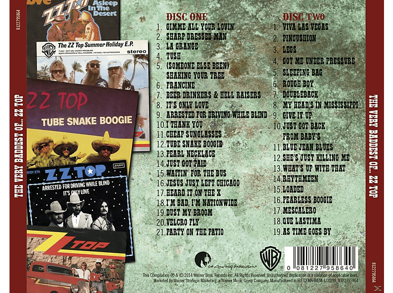 Thumbnail - Zz Top - The Very Baddest Of ZZ (Double Disc Edition) (CD)