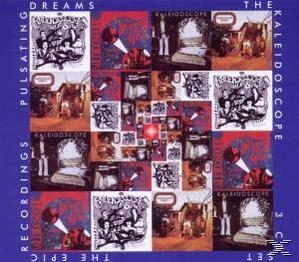 Albumcover, eine Collage von Bildern mit dem Text: Dreams Pulsating Recordings. The Epic Kaleidoscope Set.