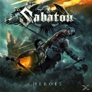 Albumcover, zwei Soldaten rennen. Text: Sabaton Heroes.