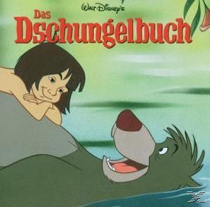 Buchcover von 'Das Dschungelbuch'. Mogli ist mit einem Bären. Der Hintergrund ist ein Dschungel.