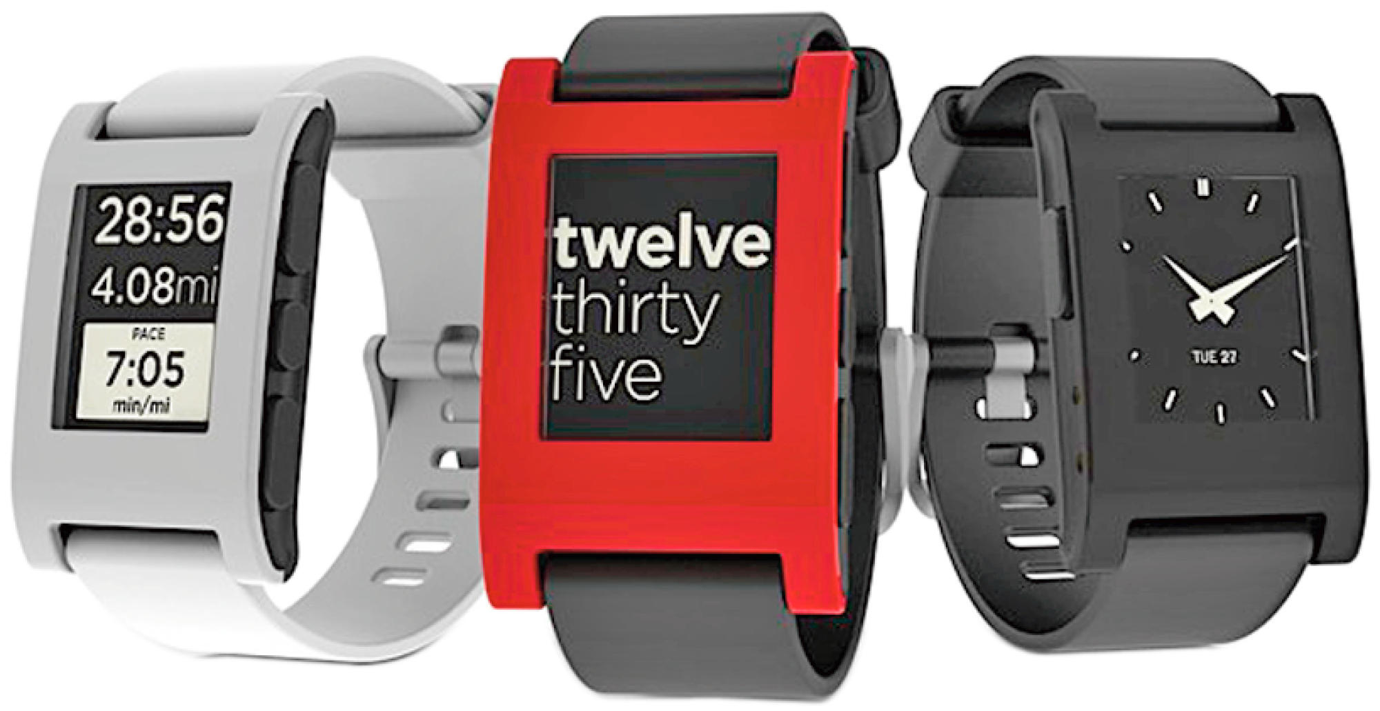 Smartwatch - Pebble Original, blanco
