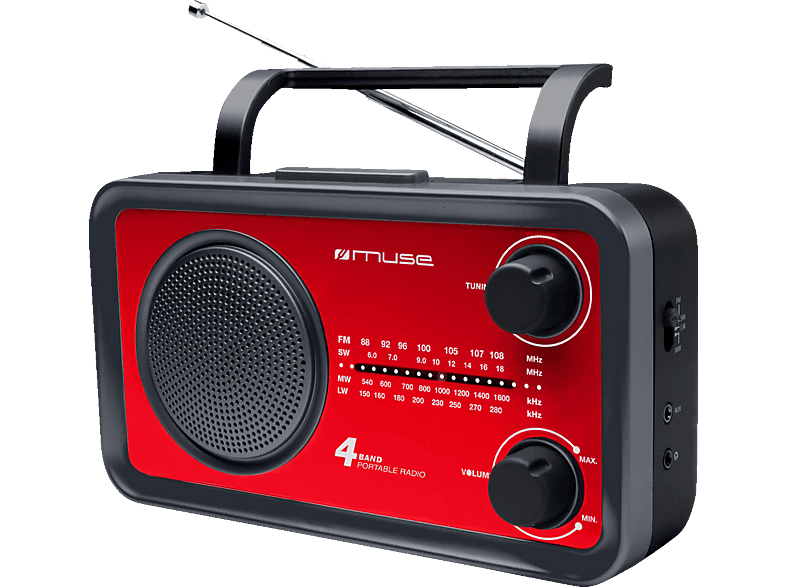 MUSE Draagbare radio (M-05 RED)