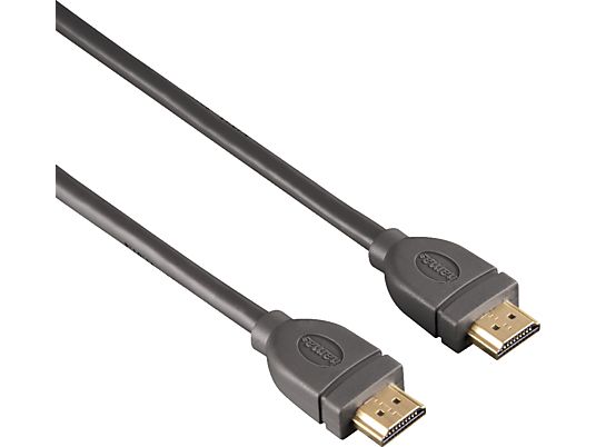 HAMA 125283 - HDMI-Kabel, 3 m, 18 Gbit/s, Grau