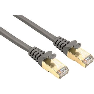 HAMA 125261 CABLE LAN STP CAT5E - Netzwerk-Kabel, 10 m, Cat-5e, Grau