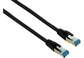 HAMA Câble réseau CAT-6 PIMF, 5 m - câble réseau., 5 m, Cat-6, Noir