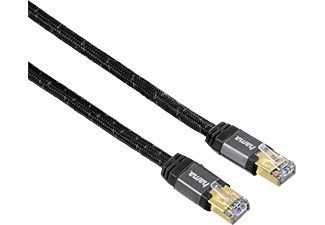 HAMA 125249 CABLE LAN STP CAT6 - Netzwerk-Kabel, 3 m, Cat-6, Schwarz