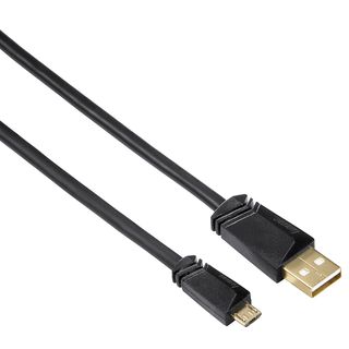 HAMA Câble USB micro 2.0, 1.8 m - Câble micro USB 2.0, 1.8 m, 480 Mbit/s, Noir