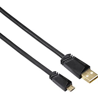 HAMA Cavo Micro-USB-2.0, 1.8 m - Cavo micro USB 2.0, 1.8 m, 480 Mbit/s, Nero