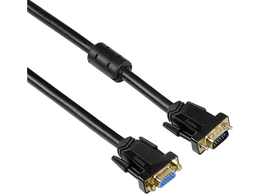HAMA Rallonge de câble VGA, 3 m, noir - Câble de rallonge VGA., 3 m, Noir