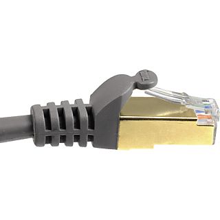 HAMA 125256 CABLE LAN STP CAT5 - Netzwerk-Kabel, 0.5 m, Cat-5e, Grau