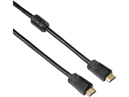HAMA 125275 CABLE HDMI M/M 0.75M - HDMI Kabel, 0.75 m, 18 Gbit/s, Schwarz