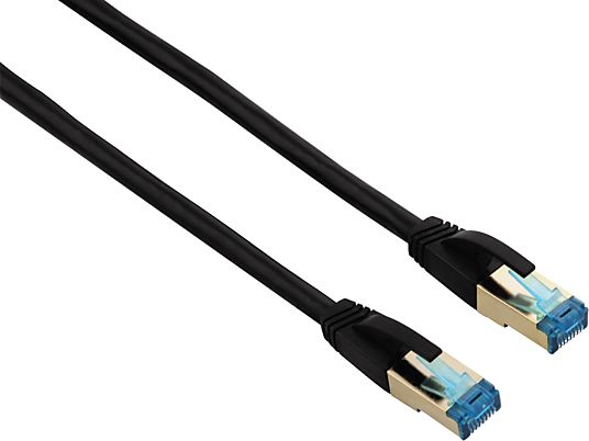 HAMA 125251 CABLE LAN PIMF CAT6 - Netzwerk-Kabel, 3 m, Cat-6, Schwarz