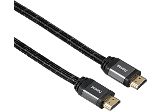 HAMA 125273 CABLE HDMI M/M 1.8M - HDMI Kabel, 1.8 m, 18 Gbit/s, Schwarz