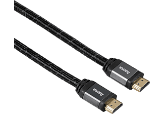 HAMA Câble HDMI High Speed, connecteur coudé, 0.75 m - câble HDMI., 0.75 m, Noir