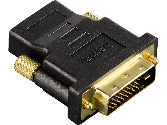 HAMA 133401 ADAPTER HDMI/DVI F/M GP - Kompaktadapter, Schwarz