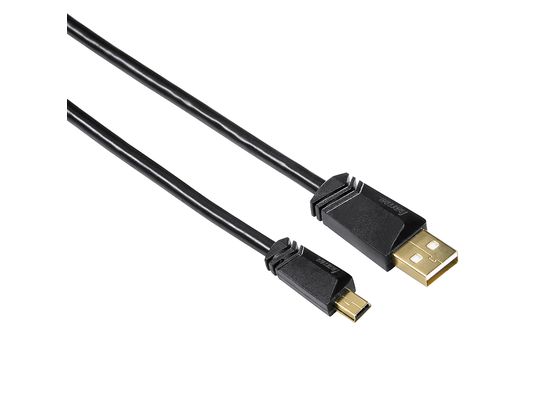 HAMA Câble mini USB-2.0 125209, 3 m - Câble, 3 m, 480 Mbit/s, Noir