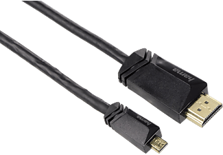 HAMA Câble micro-HDMI High Speed, 1.5 m - câble HDMI., 1.5 m, 18 Gbps, Noir