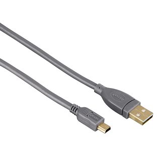 HAMA 125223 - Mini-USB-Kabel, 0.75 m, 480 Mbit/s, Grau