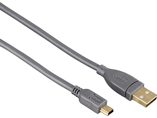 HAMA 00125223 - Cavo mini-USB, 0.75 m, 480 Mbit/s, Grigio