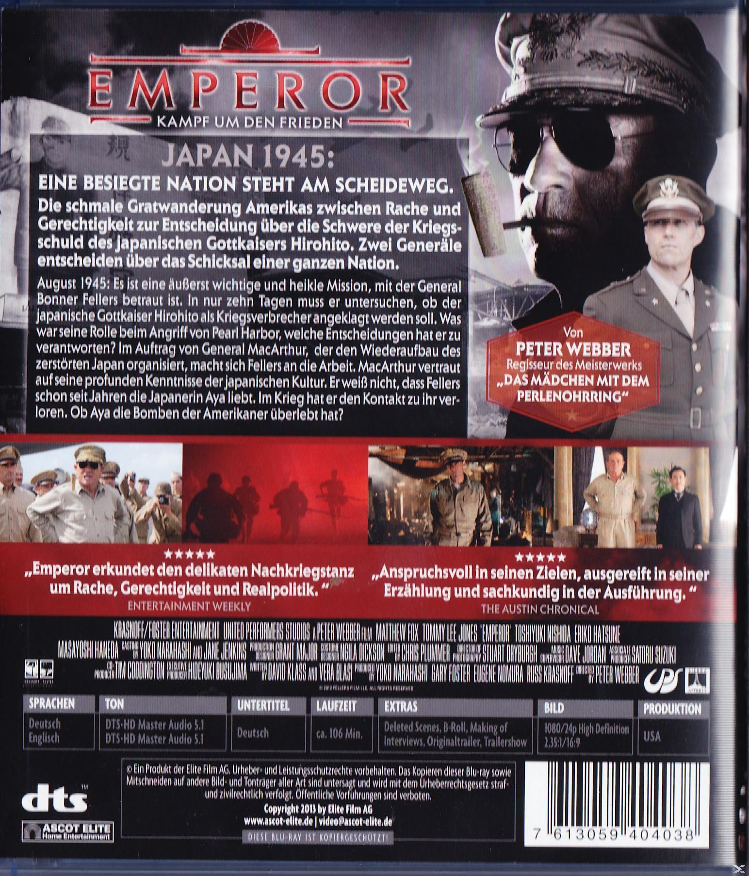 um Blu-ray Emperor Kampf Frieden -