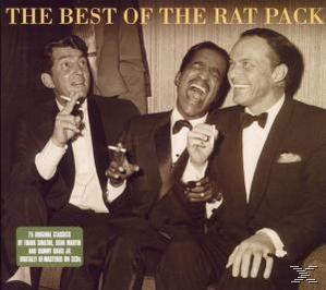 Album borító: The Best of The Rat Pack. Három férfi szmokingban, az egyik dohányzik, nevet. Szöveg: The Best of The Rat Pack.