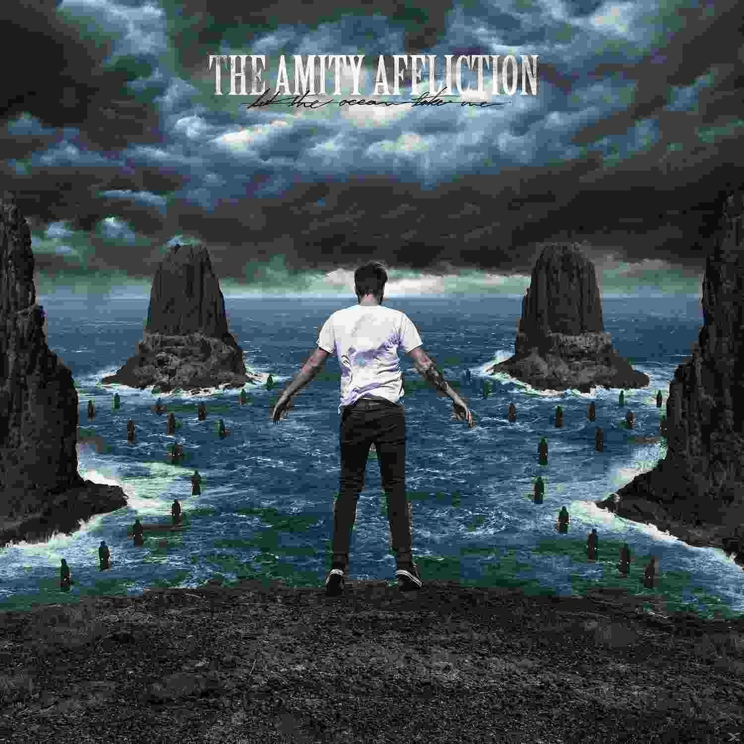 Albumcover: Mann mit ausgestreckten Armen auf einer Klippe. Titel: Let the Ocean Take Me. Dunkler, stürmischer Himmel.
