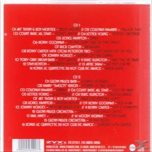 Rote Albumrückseite mit Titelliste auf zwei CDs und einem ZYX Music-Logo.
