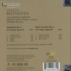 Michael Tilson Thomas, Ax, San Francisco Symphony Orchestra - Symphony No.5 - Piano Concerto No.4  - (SACD)