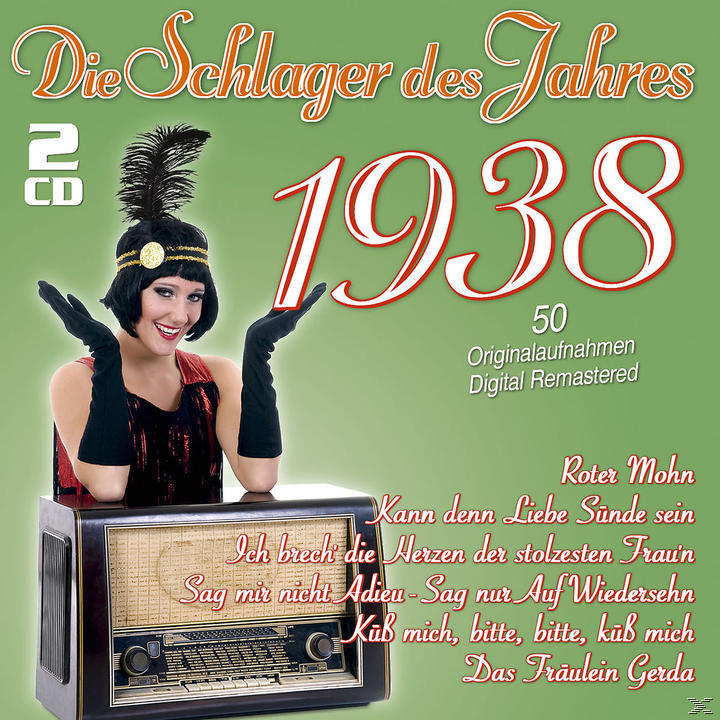 Albumcover mit einer Frau in schwarzem Hut und Handschuhen und Text auf Deutsch.