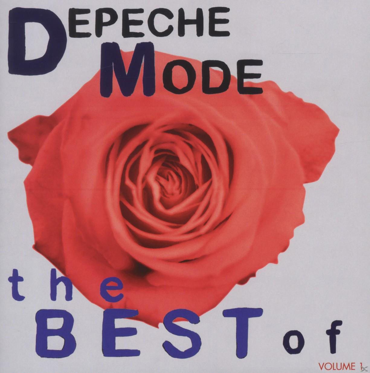 A Depeche Mode album borítója, egy nagy piros rózsa, felette a zenekar nevével.