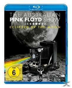 Blu-ray-Disc von The Australian Pink Floyd Show. Bild zeigt eine Kamera und einen Mond.