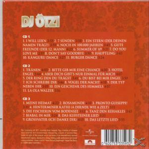 Rückseite des Albums mit Text und Titellisten auf Deutsch.