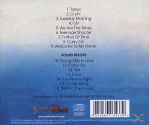 CD-Rückseite mit blauem Farbverlauf und Titelliste.