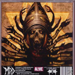 CD-Cover eines Schädels mit Krone, umgeben von Text. Der Hintergrund ist dunkelbraun.