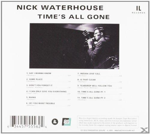Albumcover: Nick Waterhouse, Schwarzweißbild eines singenden Mannes und Titelliste.