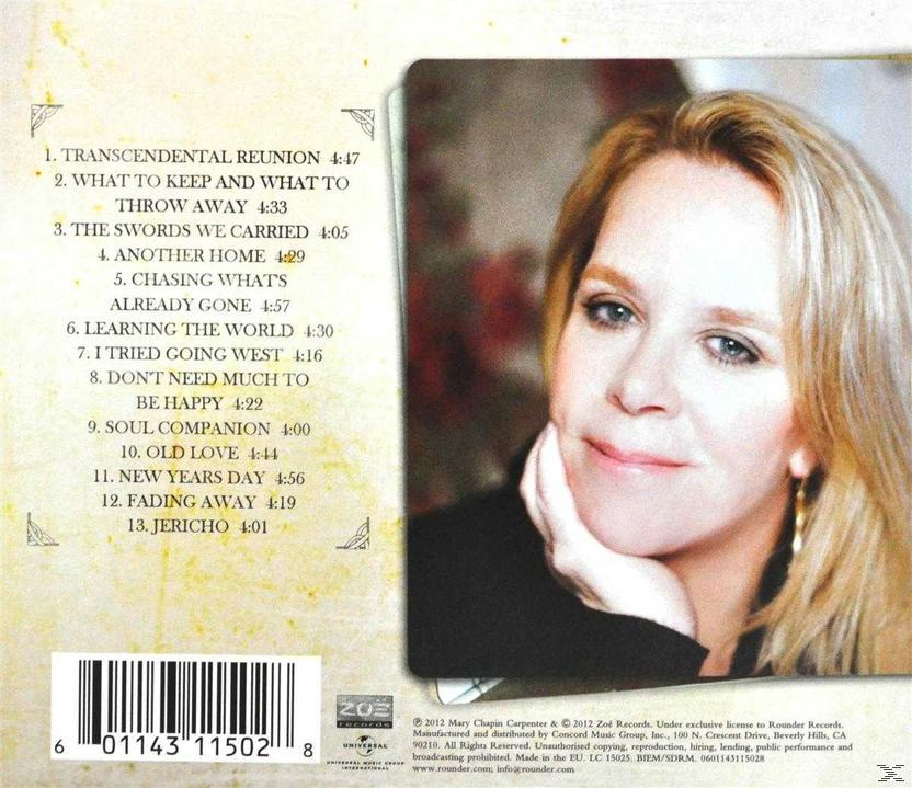 Mary Chapin Carpenter - Ashes And Roses  - (CD)