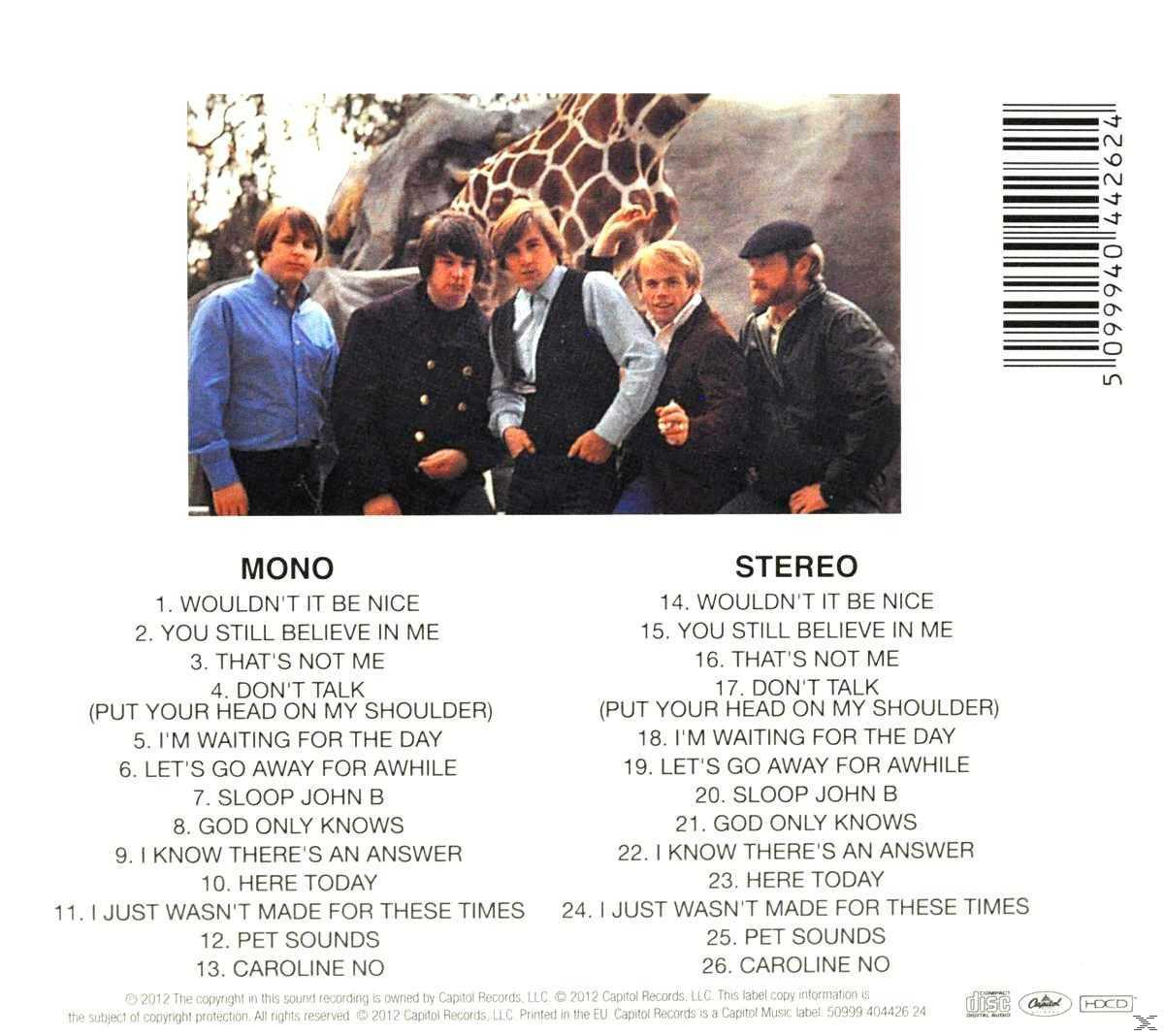 The Beach Boys - Sounds (CD) Stereo) & Pet - (Mono