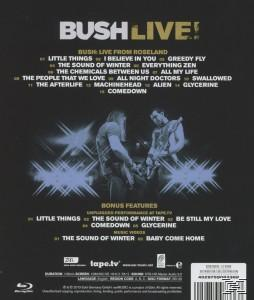 Ein CD-Rückcover mit Live-Musikdetails und Bandmitgliedern.