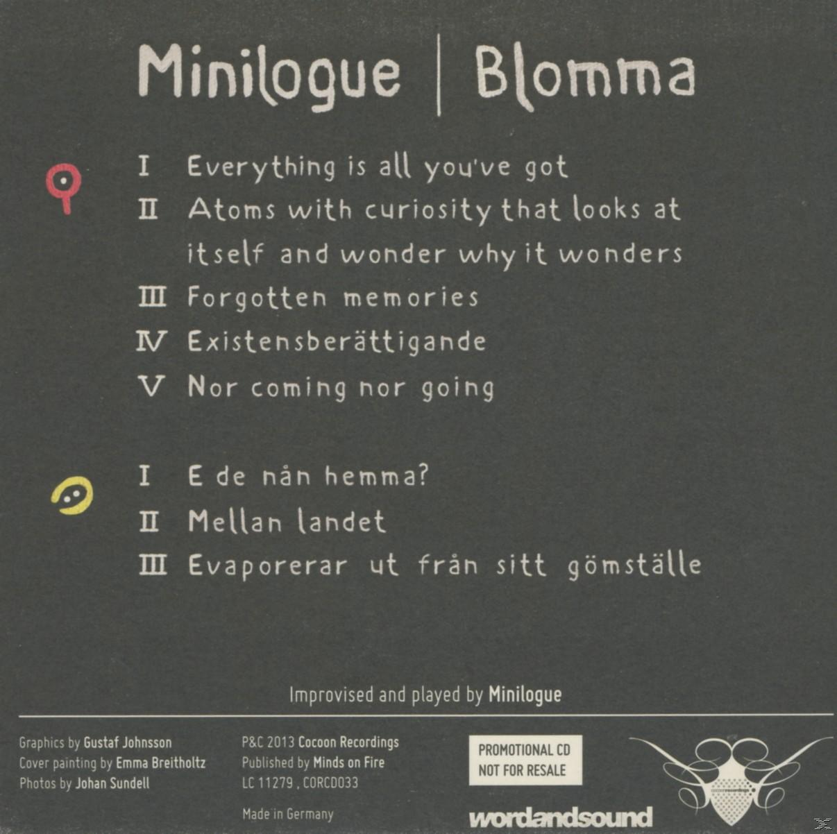 Minilogue - Blomma  - (CD)