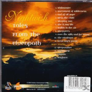 Albumcover: Nightwish Album mit orangefarbenem Himmel, Trackliste und dunkler Landschaftsilhouette.