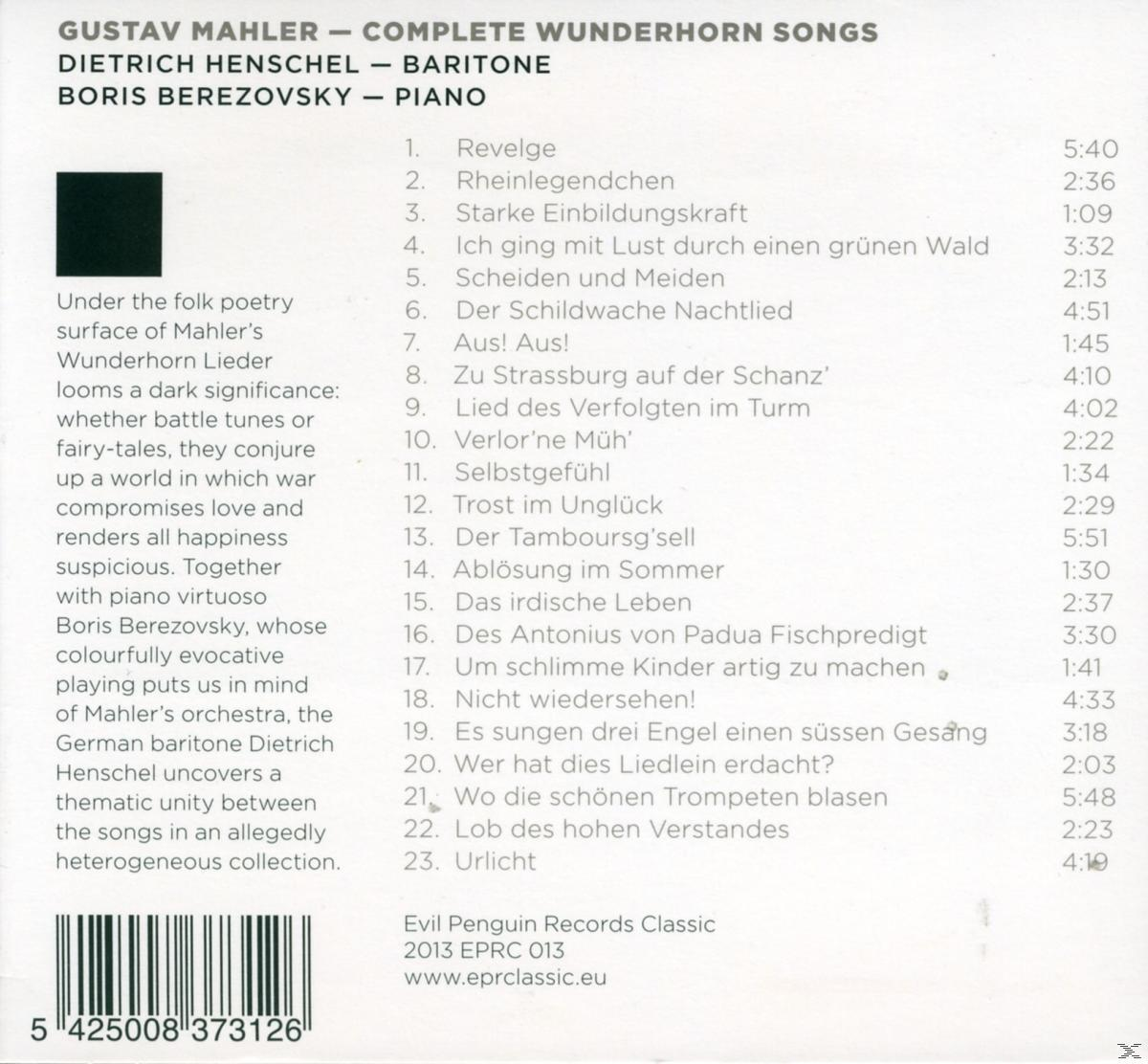 Dietrich Henschel, Boris Berezovsky - Complete Wunderhorn Songs  - (CD)