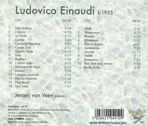 Albumcover mit einer Titelliste. Der Künstler ist Ludovico Einaudi, Album b.1955.