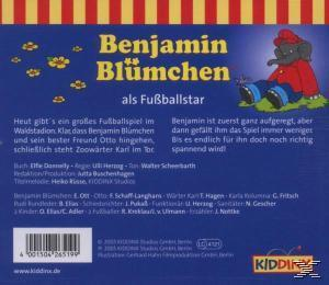 Rückseite einer Kinder-DVD mit einem Elefanten, Blumen und Text auf Deutsch.