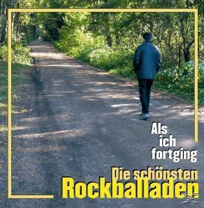 Albumcover mit einem Mann, der eine Straße entlanggeht. Gelber Rahmen mit Text.