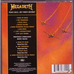 Dos du CD avec la liste des titres et des jets en vol. Titre: Peace Sells...But Who's Buying?