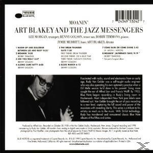 Albumrückseite mit Titelliste, Foto eines Mannes mit Brille und Text über Rudy Van Gelder.