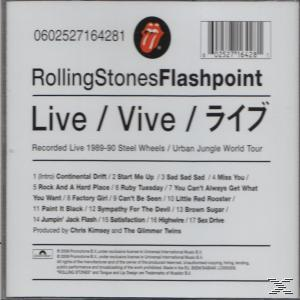 Rolling Stones Albumcover mit Text und Songtiteln.