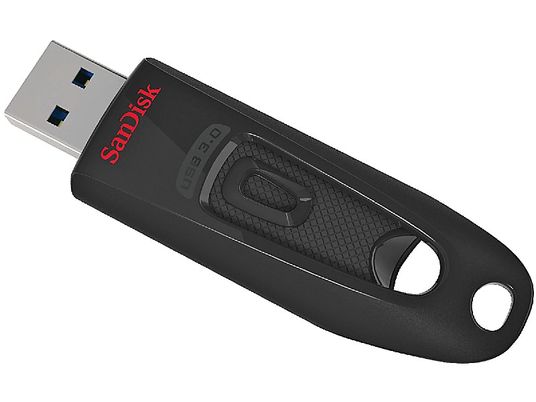 SANDISK Ultra USB 3 - USB-Stick  (128 GB, Schwarz)