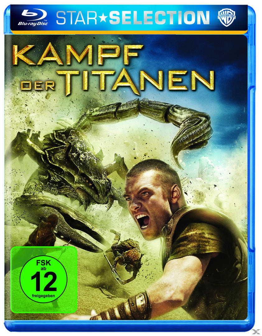 Filmcover: Schreiender Mann, skorpionartiges Wesen, Filmtitel. Blu-ray-Disc.