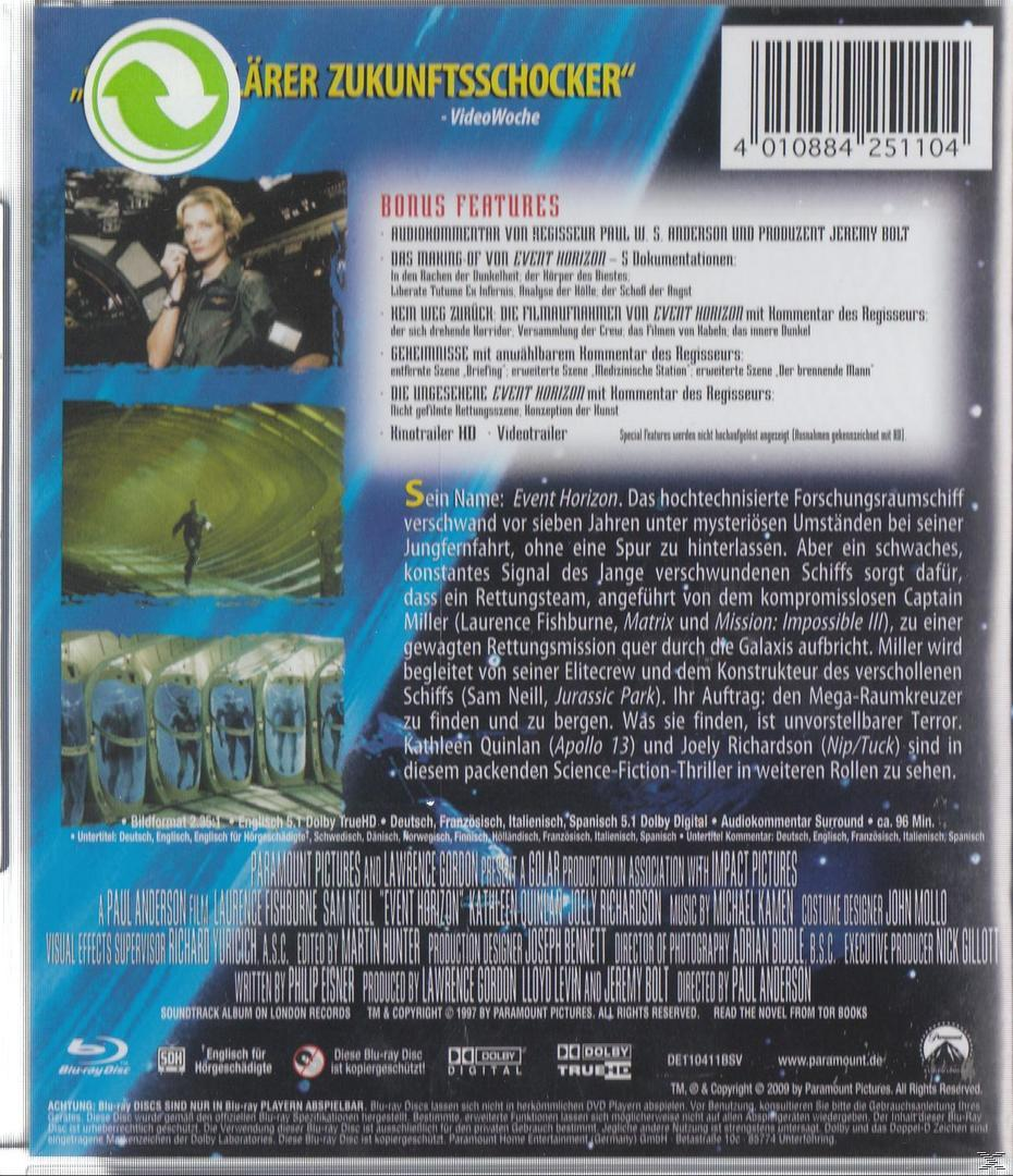 DVD-Rückseite: Text, Personen und ein Raumschiff aus einem Film.